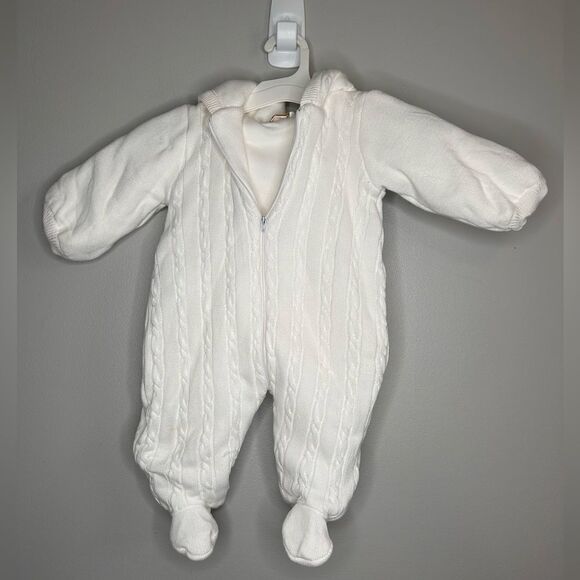 Strasburg Cable Sweater Onesie Snowsuit - Picture 1 of 4